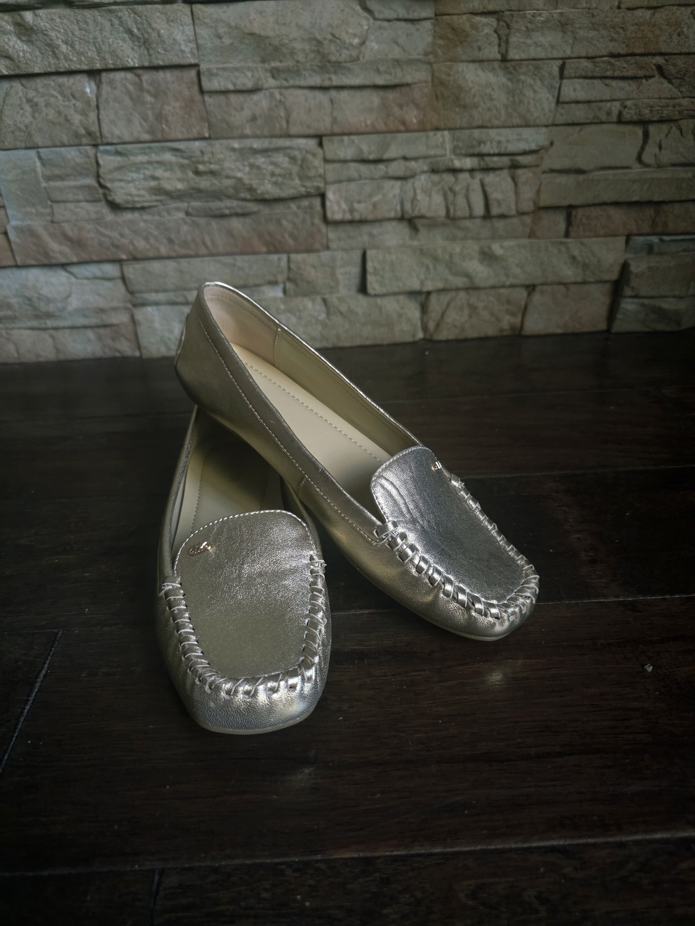 Michael Kors--Metallic Gold Women’s Slip-On Loafers